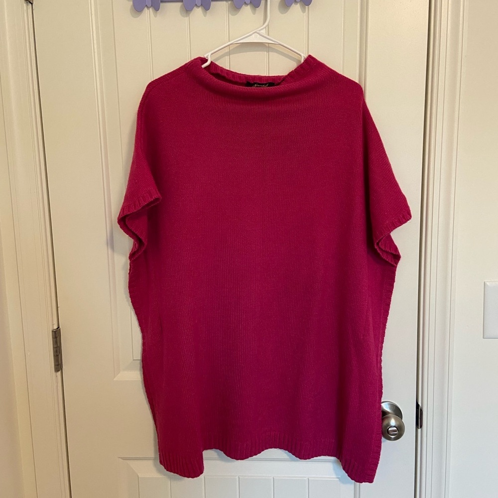 Essentials by A.B.S. Women’s‎ bright pink 100% acrylic sweater large